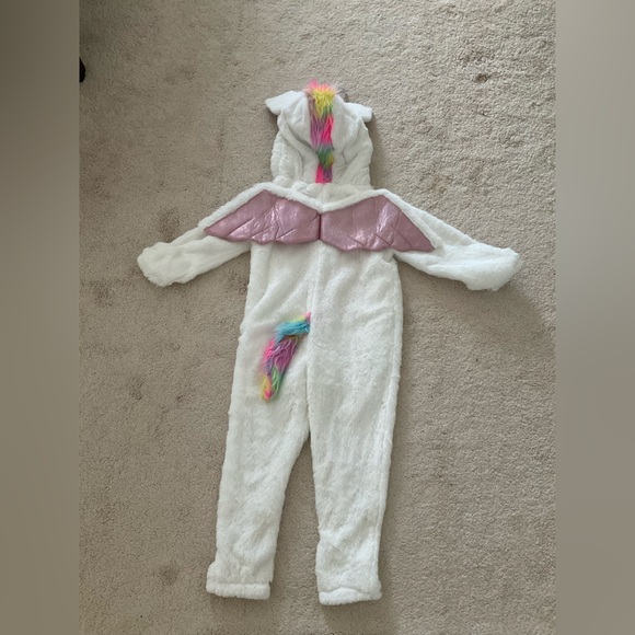 White and Pink Unicorn Kids Costume - Picture 2 of 5